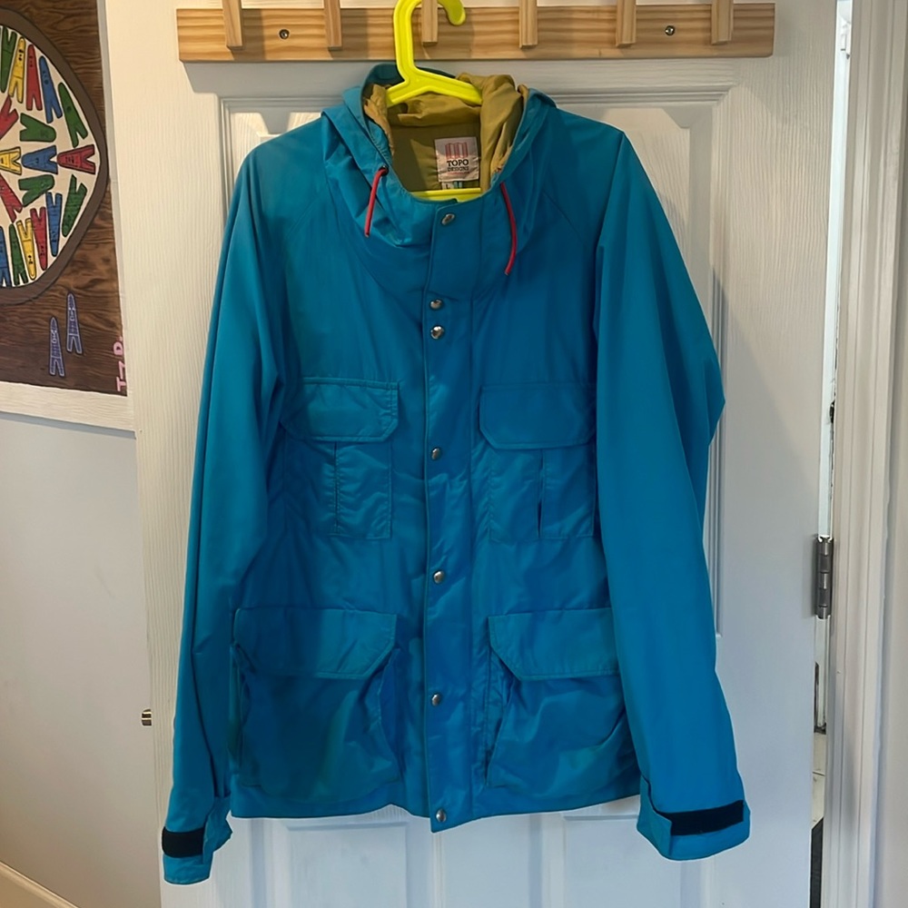Topo Design Jacket Blue Large